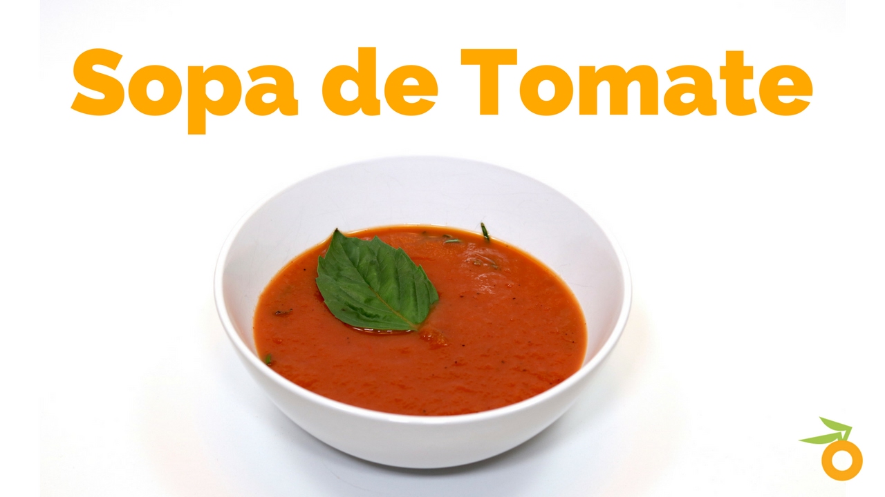 Sopa de Tomate Assado com Manjericão e Queijo Feta