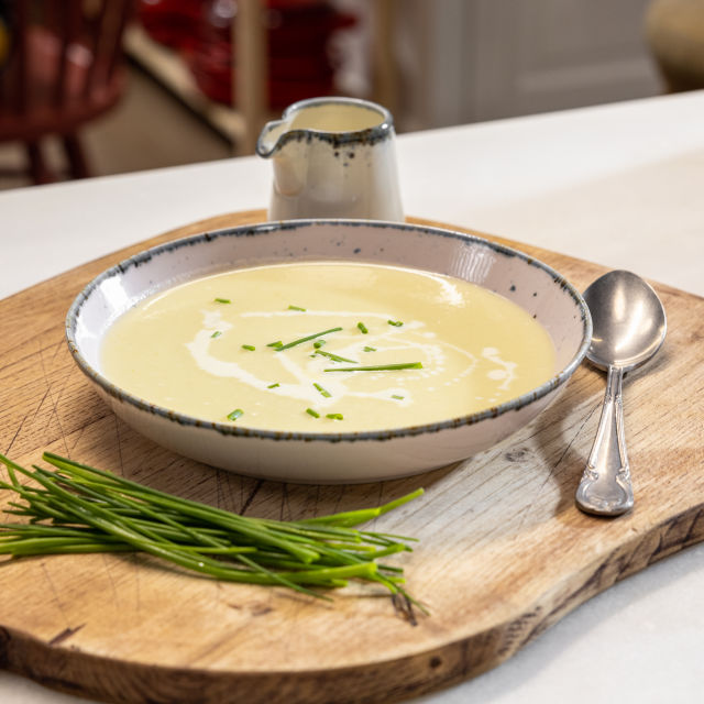 Creme de Alho Francês e Batata