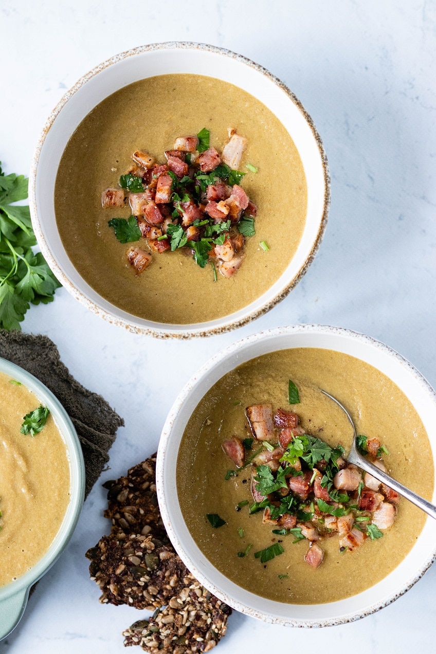 Creme de Cogumelos Selvagens com Azeite Trufado